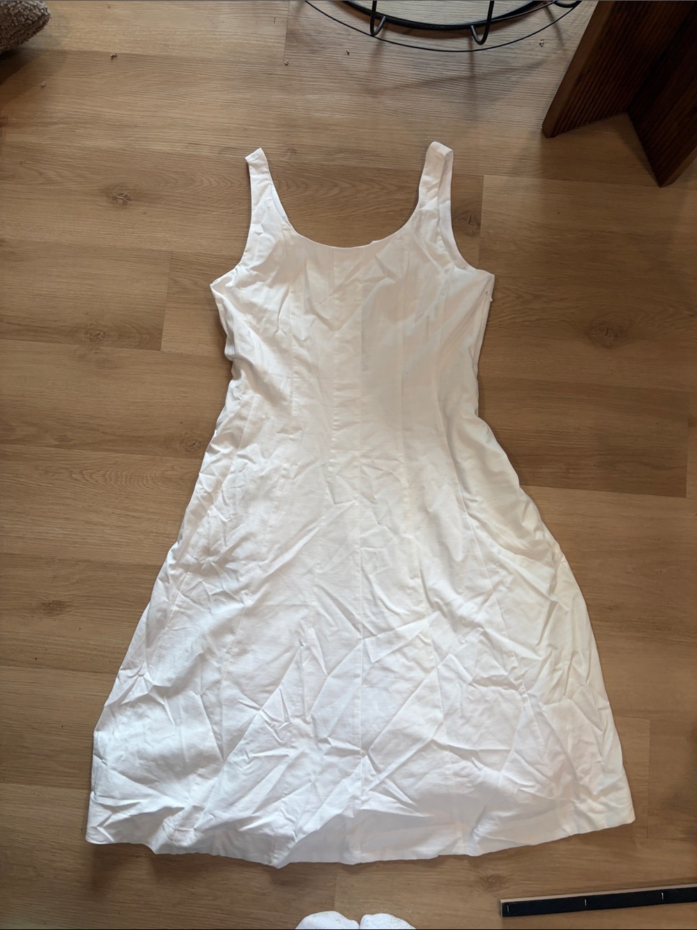 a new day White Scoop-Neck Midi Dress